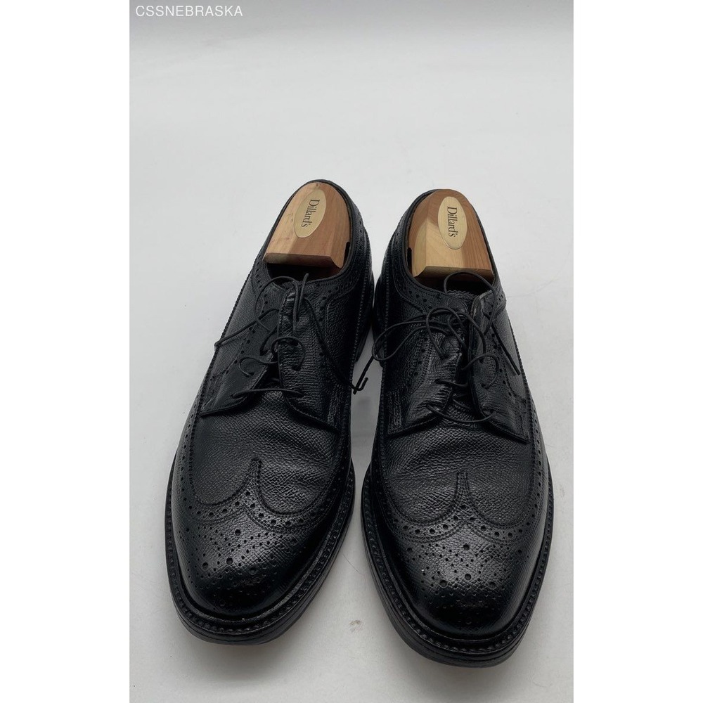 Black RARE 70s FLORSHEIM IMPERIAL BLACK LONGWING BLUCHER 92604 SHOES -Size 7.5‎